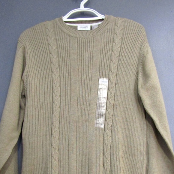 NEW Concepts by Claiborne Cable Rib Sweater L - Picture 2 of 5